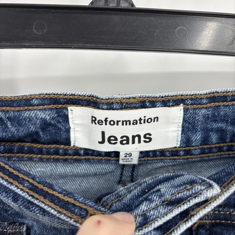 REFORMATION Women's Layla High Rise Wide-Leg‎ Trousers Jeans Size 29